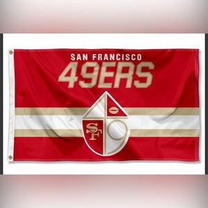 San Francisco 49ers throwback logo banner